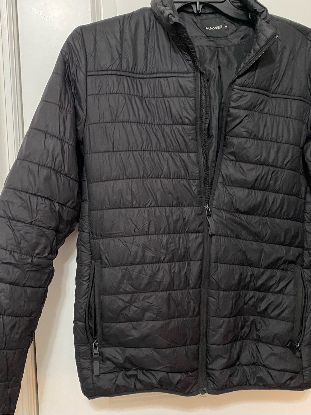 Black Quilted Men's Lightweight Puffer Jacket